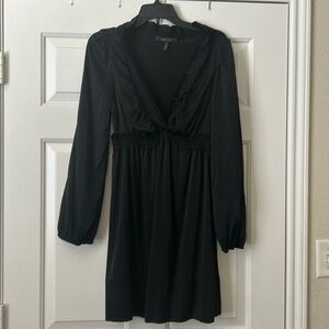 BCBG Maxazria Silk Dress Black Size Medium